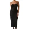 Àvora Portofino Slip Dress Black