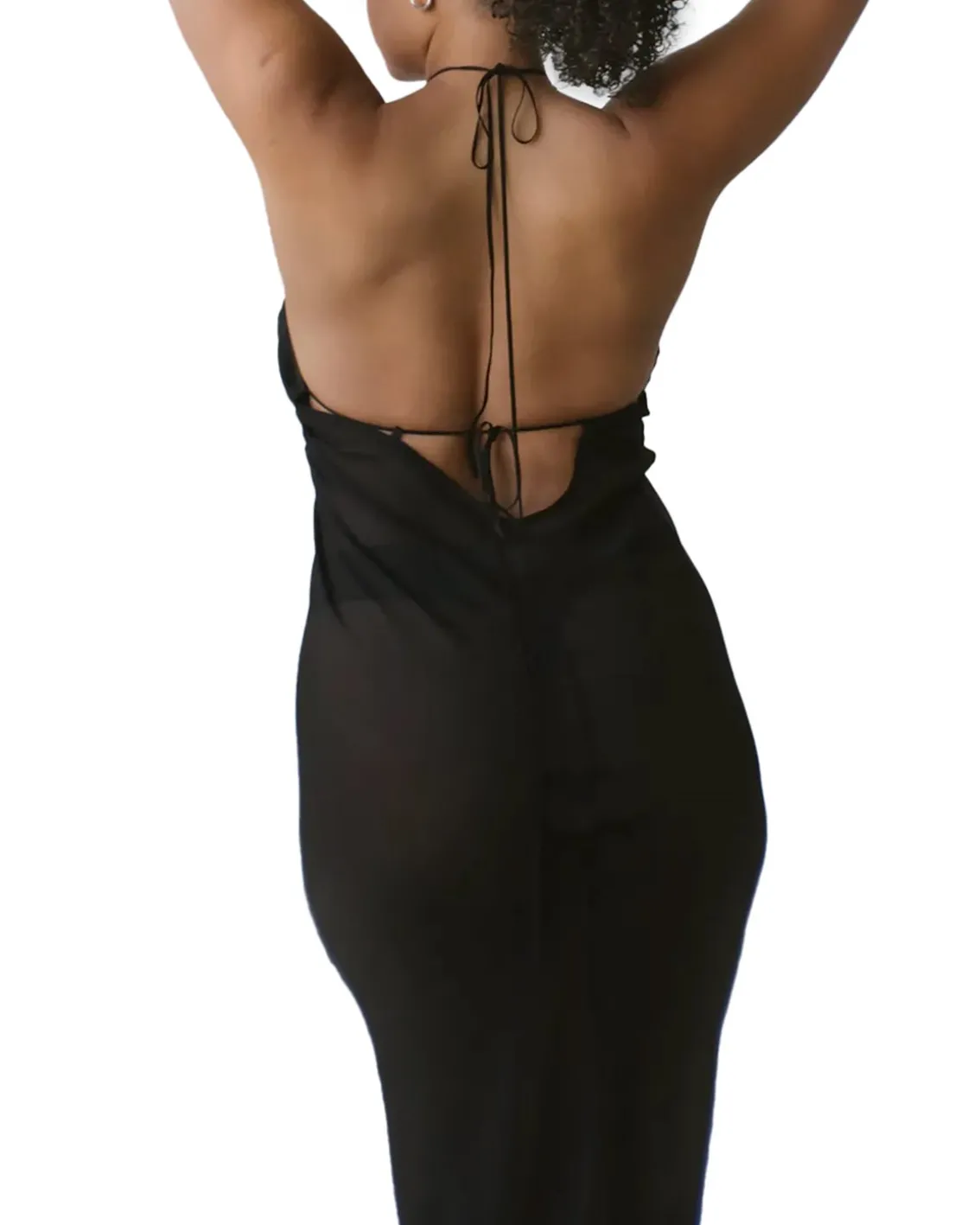 Àvora Portofino Slip Dress Black