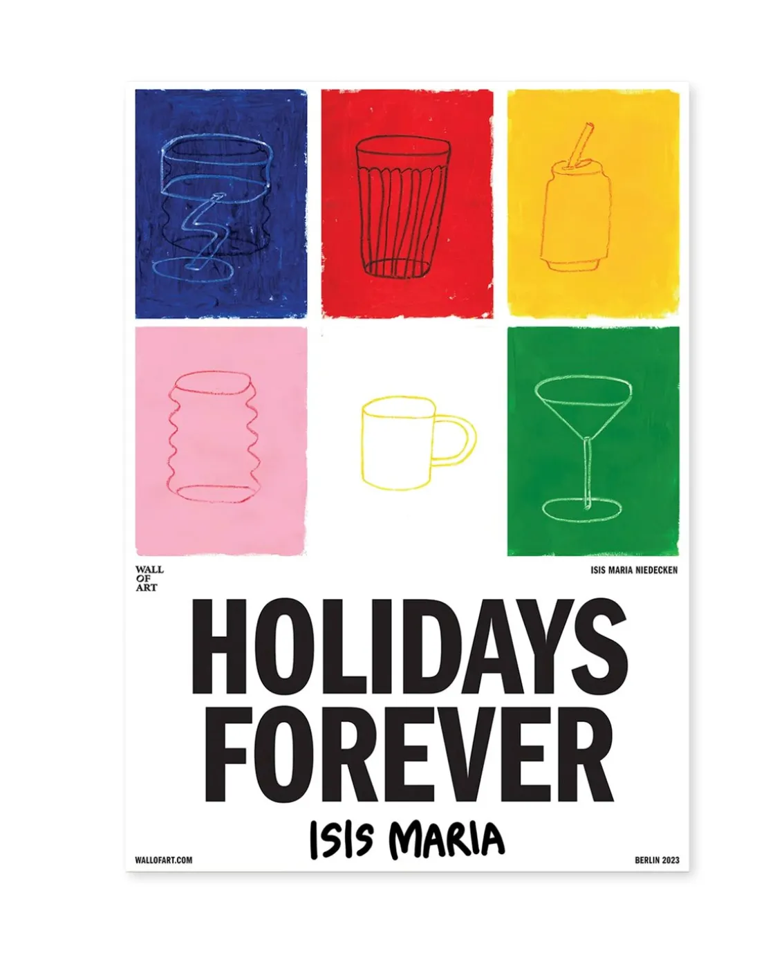 Wall of Art Isis-Maria Holidays Forever