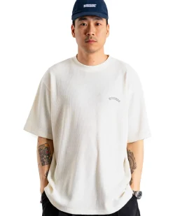 Woodbird Baine Waffel Tee Off White