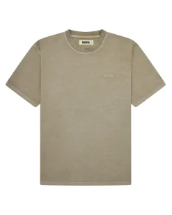 Woodbird Baine Washed Tee Dark Beige