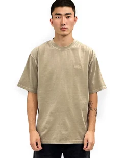 Woodbird Baine Washed Tee Dark Beige