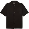 Woodbird Banks Linen Shirt Black