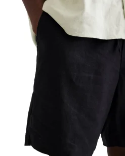 Woodbird Bommy Linen Shorts Black
