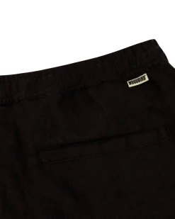 Woodbird Bommy Linen Shorts Black