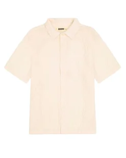 Woodbird Sunny Crooque Shirt Off White