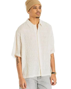 Woodbird Sunny Crooque Shirt Off White