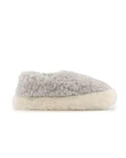 Yoko Wool Siberian Slippers Light Grey