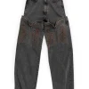 Y/Project Maxi Cowboy Cuff Jeans Evergreen Vintage Black